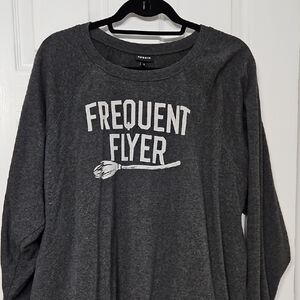 Torrid Charcoal Frequent Flyer Sweatshirt